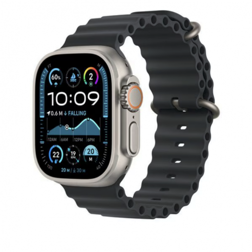 Curea SmartWatch Apple MXTL3ZM/A, 49mm, Black Oceanband/Natural Titanium Finish
