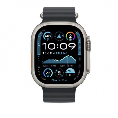 Curea SmartWatch Apple MXTL3ZM/A, 49mm, Black Oceanband/Natural Titanium Finish