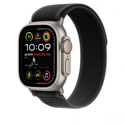 Curea SmartWatch MXTR3ZM/A, 49mm, Black Trail Loop/Natural Titanium Finish/M-L