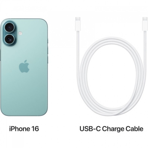 Telefon Mobil Apple iPhone 16 Plus, Dual SIM Hybrid, 256GB, 8GB RAM, 5G, Teal