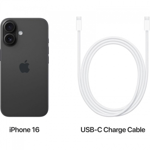 Telefon Mobil Apple iPhone 16 Plus, Dual SIM Hybrid, 512GB, 8GB RAM, 5G, Black