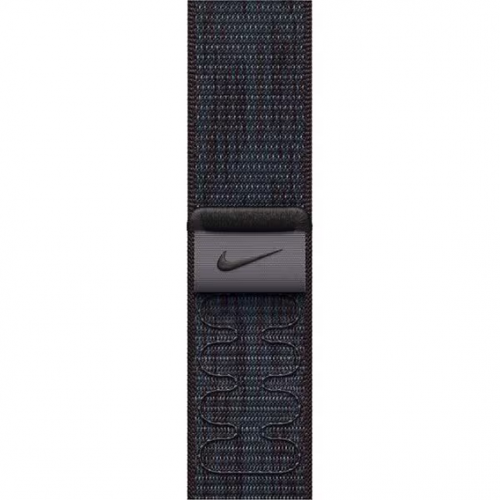 Curea SmartWatch MYJA3ZM/A, 42mm, Sport Loop Black/Blue Nike