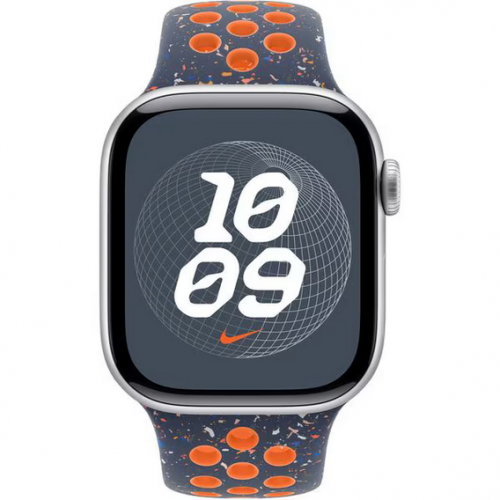 Curea SmartWatch Apple MYJX3ZM/A, 42mm, Sport Blue Flame Nike/M-L