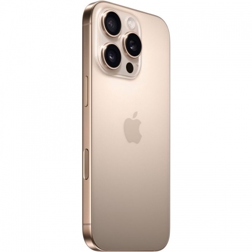 Telefon Mobil Apple iPhone 16 Pro, Dual SIM Hybrid, 256GB, 8GB RAM, 5G, Desert Titanium