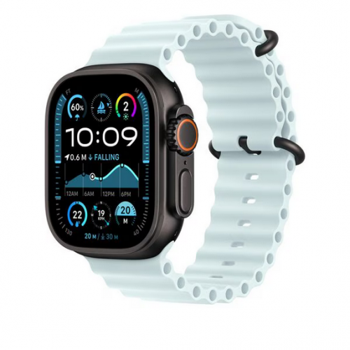 Curea SmartWatch MYP83ZM/A, 49mm, Ice Blue Ocean/Black Titanium Finish