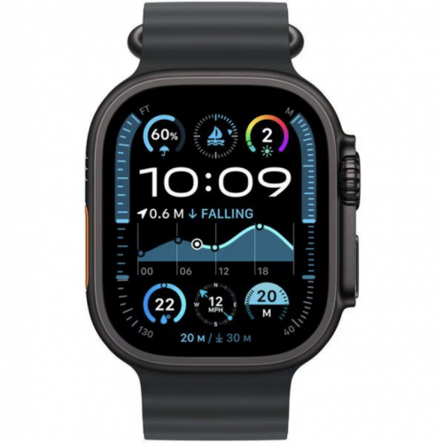 Curea SmartWatch Apple MYPF3ZM/A, 49mm, Black Ocean/Black Titanium Finish