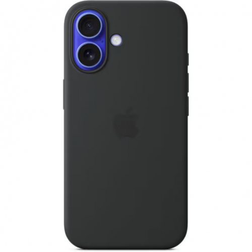 Protectie pentru spate Apple Silicone cu MagSafe pentru iPhone 16, Black
