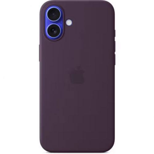 Protectie pentru spate Apple Silicone cu MagSafe pentru iPhone 16 Plus, Plum
