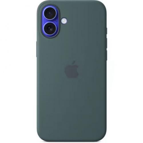 Protectie pentru spate Apple Silicone cu MagSafe pentru iPhone 16 Plus, Lake Green