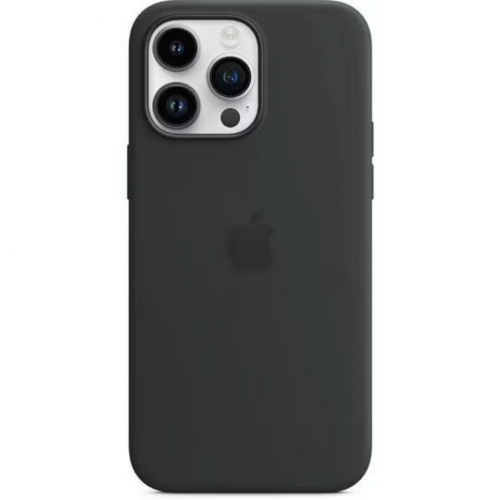 Protectie pentru spate Apple Silicone cu MagSafe pentru iPhone 14 Pro Max, Black