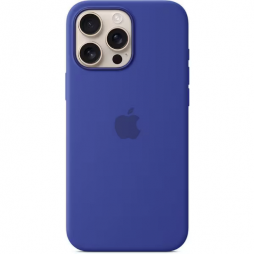 Protectie pentru spate Apple Silicone cu MagSafe pentru iPhone 16 Pro Max, Ultramarine