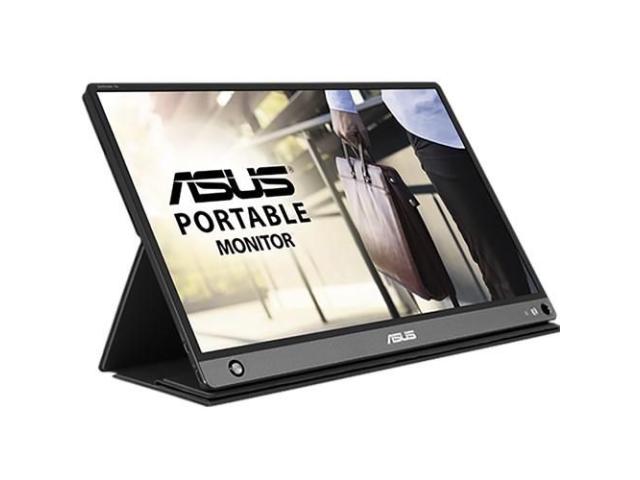 Monitor LED Portabil ASUS MB16AHP, 15.6 inch, 1920x1080, 5 ms GTG, Silver-Black