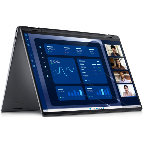 Laptop 2-in-1 Dell Latitude 9450, Intel Core Ultra 7 165U, 14inch Touch, RAM 32GB, SSD 1TB, Intel Graphics, Windows 11 Pro, Grey