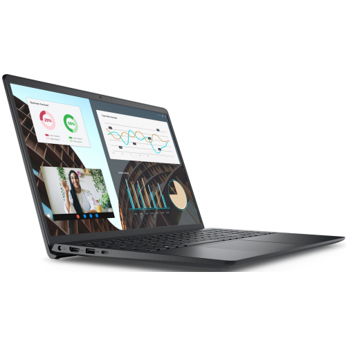 Laptop Dell Vostro 3530, Intel Core i5-1334U, 15.6 inch, RAM 8GB, SSD 512GB, Intel Iris Xe Graphics, Windows 11 Pro, Carbon Black