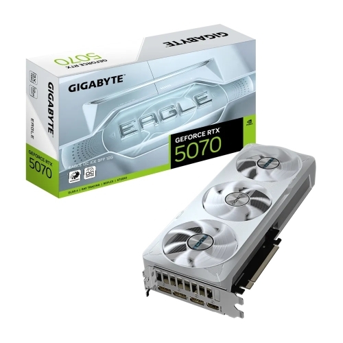 Placa video GIGABYTE nVidia GeForce RTX 5070 EAGLE OC ICE SFF 12 GB, GDDR7, 192 bit