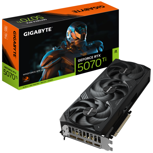 Placa video Gigabyte nVidia GeForce RTX 5070 Ti WINDFORCE SFF 16GB, GDDR7, 256 bit