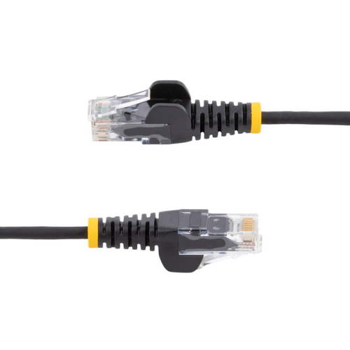 Patch Cord StarTech N6PAT25CMBKS, CAT6, UTP, 0.25 m, Black