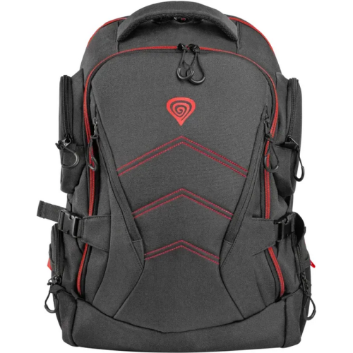 Rucsac Genesis Pallad 550 pentru laptop de 17.3 inch, Grey-Red