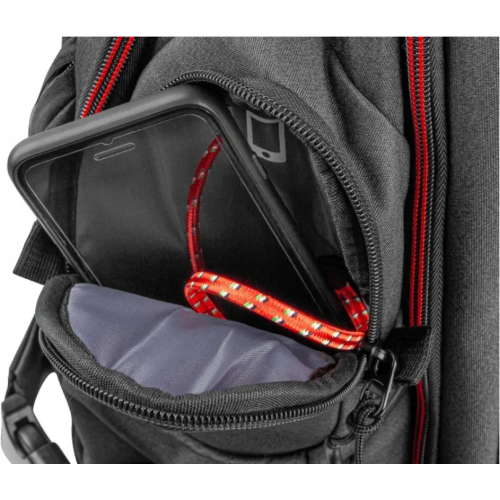 Rucsac Genesis Pallad 550 pentru laptop de 17.3 inch, Grey-Red