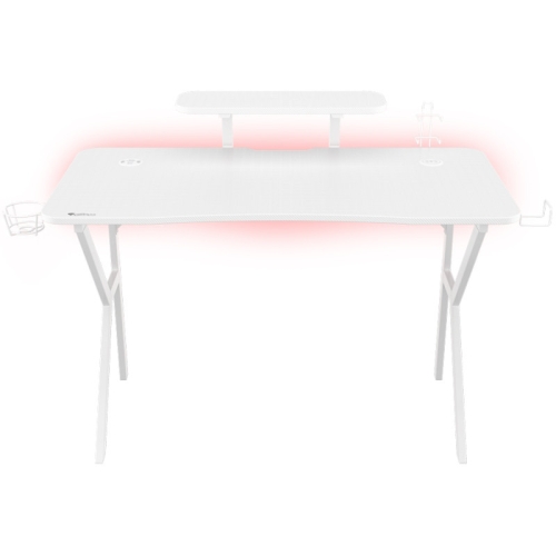 Birou gaming Genesis Holm 320, RGB LED, White