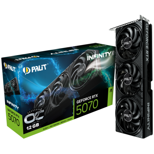 Placa video Palit nVidia GeForce RTX 5070 Infinity 3 OC 12GB, GDDR7, 192 bit