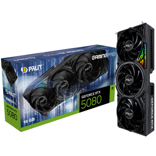 Placa video Palit nVidia GeForce RTX 5080 GamingPro 16 GB, GDDR7, 256 bit