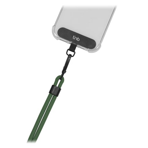TNB Universal necklace for smartphone + fixation flap - Green
