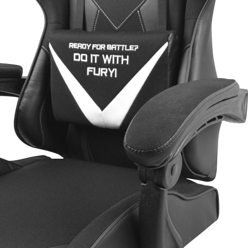 Scaun Gaming Natec by Genesis Fury Avenger L, Black-White