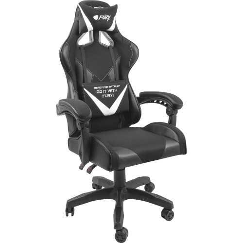 Scaun Gaming Natec by Genesis Fury Avenger L, Black-White