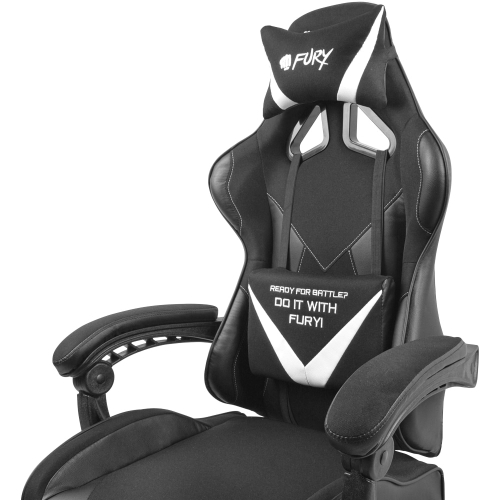 Scaun Gaming Natec by Genesis Fury Avenger L, Black-White