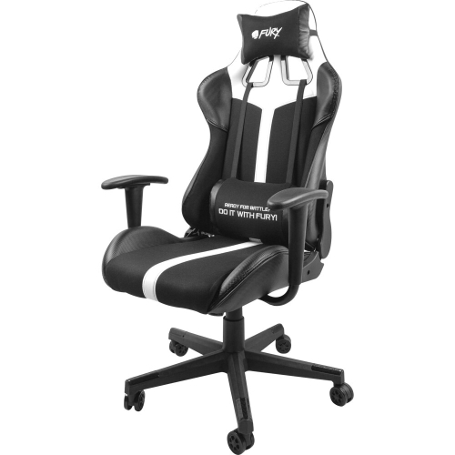 Scaun Gaming Natec by Genesis Fury Avenger XL, Black-White