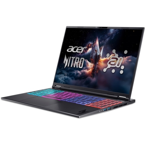 Laptop Acer Nitro 16S AI AN16S-61-R1MY, AMD Ryzen AI 7 350, 16 inch, RAM 16GB, SSD 1TB, nVidia GeForce RTX 5060 8GB, No OS, Obsidian Black