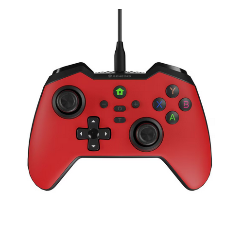 GamePad Genesis Mangan 300, USB-C, Black-Red