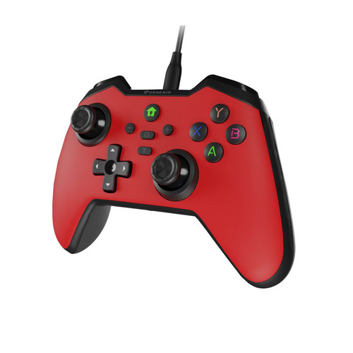 GamePad Genesis Mangan 300, USB-C, Black-Red