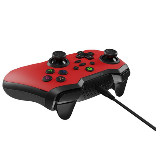 GamePad Genesis Mangan 300, USB-C, Black-Red