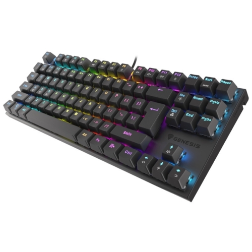 Tastatura Genesis Thor 303 TKL R, RGB LED, USB, Black
