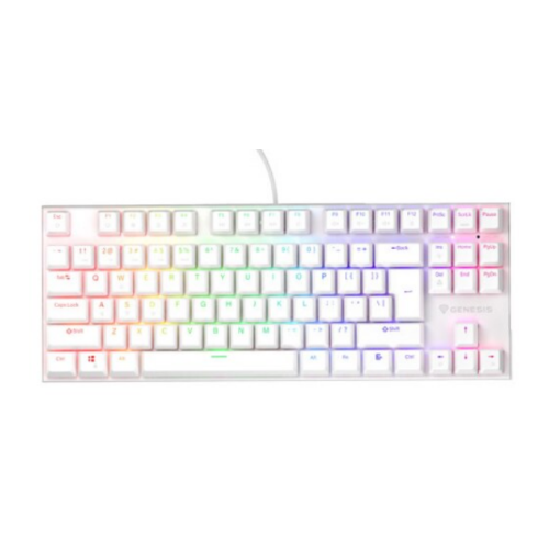 Tastatura Genesis Thor 303 TKL P, RGB LED, USB, White
