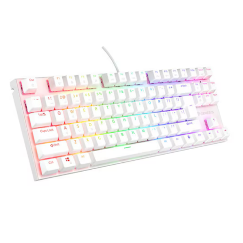 Tastatura Genesis Thor 303 TKL P, RGB LED, USB, White