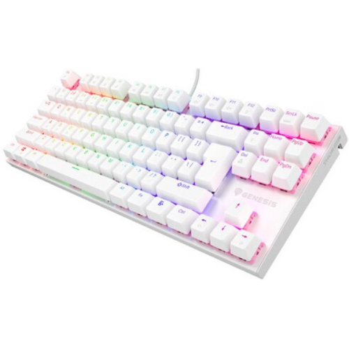Tastatura Genesis Thor 303 TKL P, RGB LED, USB, White