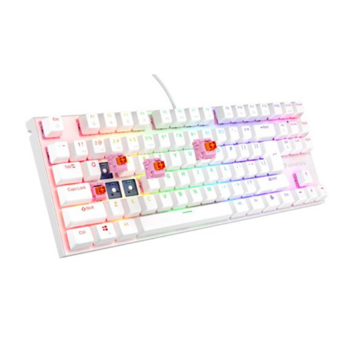 Tastatura Genesis Thor 303 TKL P, RGB LED, USB, White