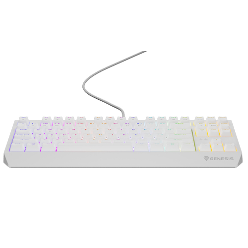 Tastatura Genesis Thor 230 TKL B, RGB LED, USB, White