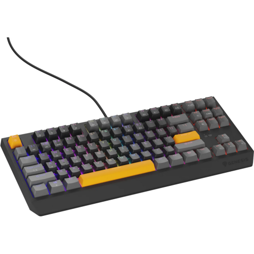 Tastatura Genesis Thor 230 TKL, RGB LED, USB, Anchor Gray Positive