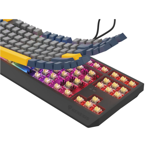 Tastatura Genesis Thor 230 TKL, RGB LED, USB, Naval Blue Negative