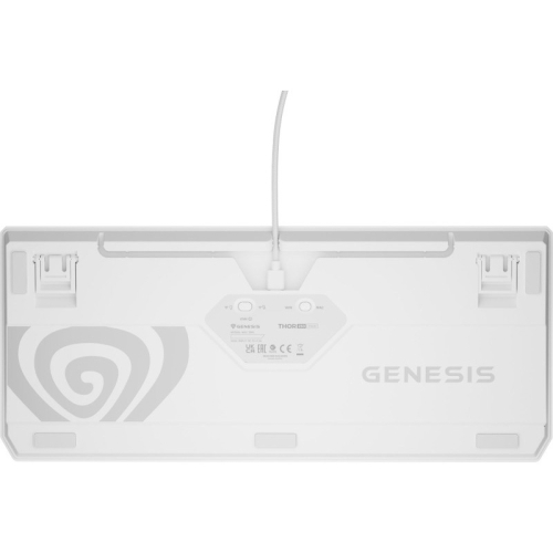Tastatura Genesis Thor 230 TKL R, RGB LED, USB/USB Wireless/Bluetooth, White
