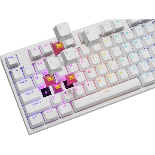 Tastatura Genesis Thor 404 P, RGB LED, USB, White