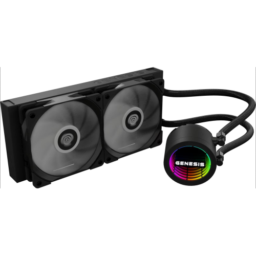 Cooler Procesor Genesis Hydria 240, ARGB LED, 2 x 120 mm, Black