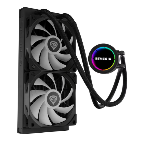 Cooler Procesor Genesis Hydria 240, ARGB LED, 2 x 120 mm, Black