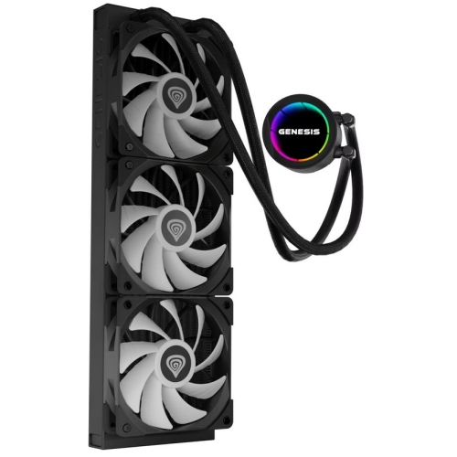 Cooler Procesor Genesis Hydria 360, 3 x 120 mm, Black 