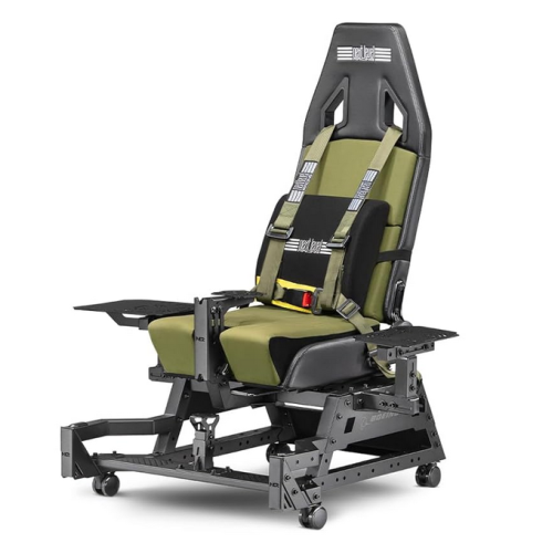Scaun gaming Next Level Flight Seat Pro Boeing Military Edition, Black-Green