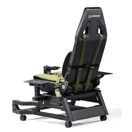 Scaun gaming Next Level Flight Seat Pro Boeing Military Edition, Black-Green
